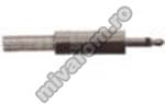 Mufa jack 3.5mm mono metal