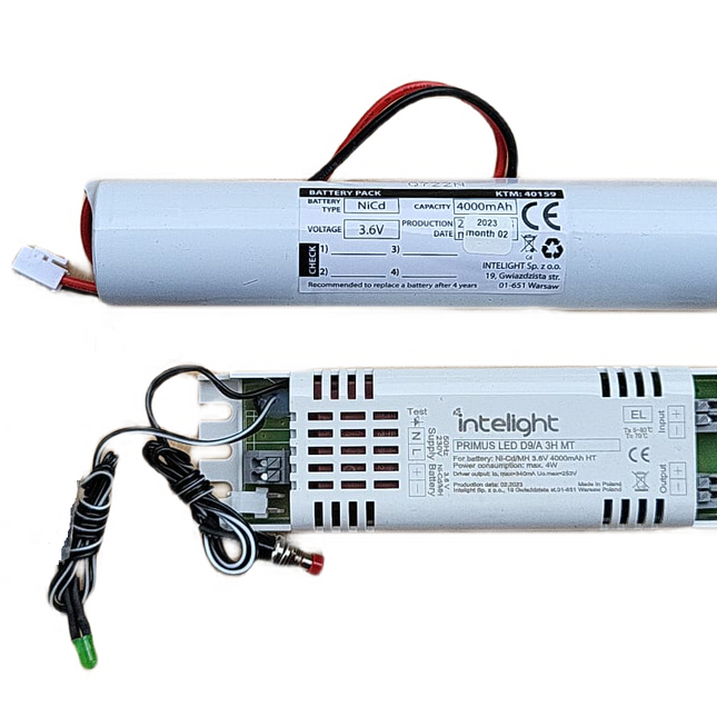 Kit emergenta pentru tub led 3 ore KTM 98861