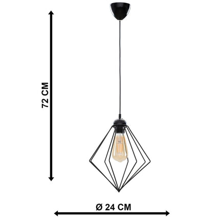 LUSTRA LINA NEGRU 1XE27 60W
