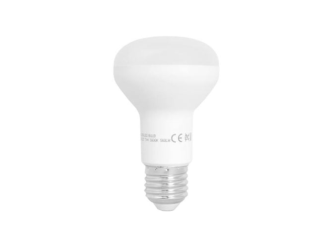 Bec leduri R63 E27 7W alb cald