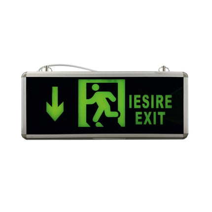 Lampa Emergenta Exit Tavan, sageata jos