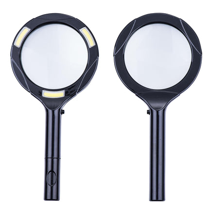 Lupa cu 3 leduri cob 2w cu baterii 2XR6