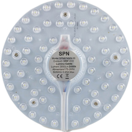 Modul Led pt Aplica Fi230, 38W=350W, 3000K, lumina calda