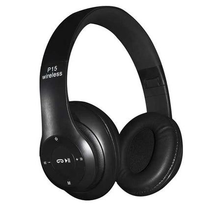 Casti Bluetooth Radio/MP3/TF/mic P15 Alien negre