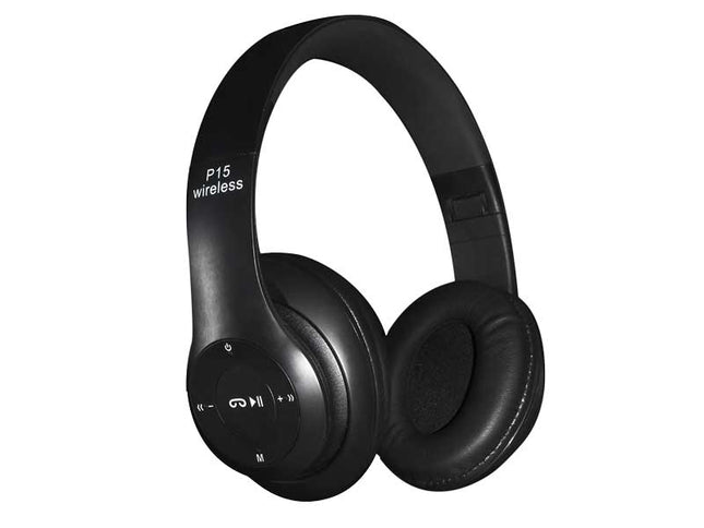 Casti Bluetooth Radio/MP3/TF/mic P15 Alien negre