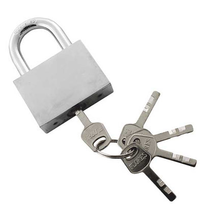 Lacat alb cu toarta mica (40MM)