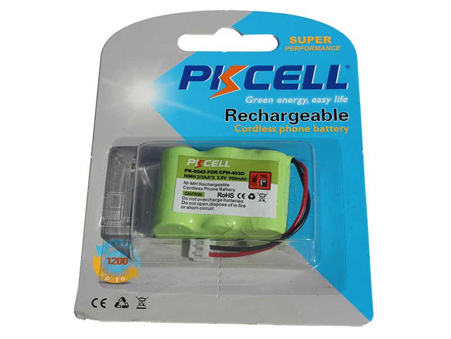 Grup de 3 acu 1/2xR6 600ma PKCELL
