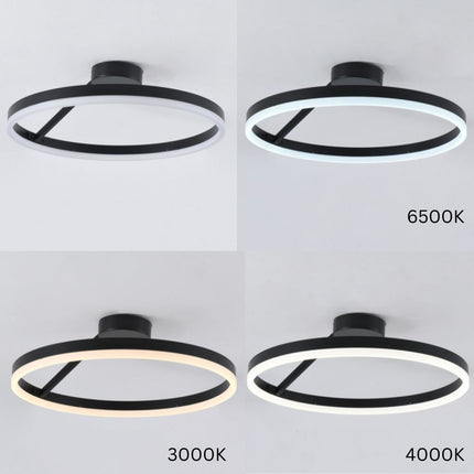 PLAFONIERA LED AQUILA NEGRU 40W/2400LM 3 CULORI 500MM