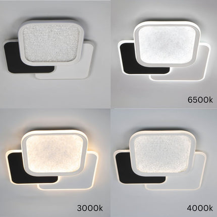 PLAFONIERA LED TAURUS PATRAT 88W/5800LM 3 CULORI+IR 500x490mm