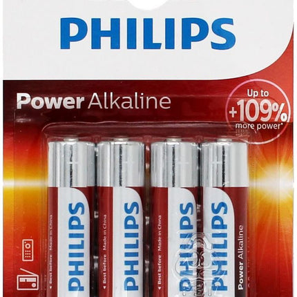Set 4 baterii Philips Power Alkaline R6