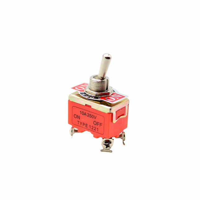 Intrerupator basculant dublu metalic ON-OFF-ON 15A 220V - Aparataj electric