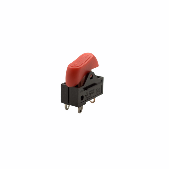 Intrerupator basculant rosu-negru ON-OFF-ON 16A 220V - Aparataj electric