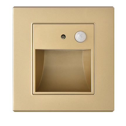 SPOT LED PERETE CU SENZOR AURIU 1W 3000K IP20 86*90*30MM