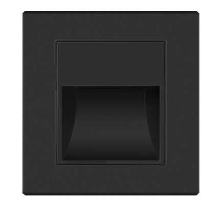SPOT LED PERETE NEGRU 1W 3000K IP20 86*90*30MM