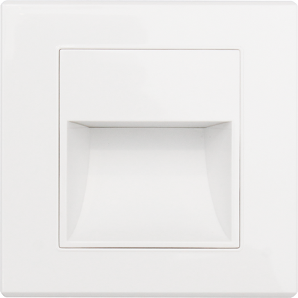 SPOT LED PERETE ALB 1W 3000K IP20 86*90*30MM