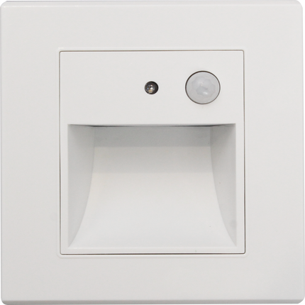 SPOT LED PERETE CU SENZOR ALB 1W 3000K IP20 86*90*30MM