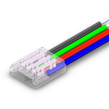 CONECTOR ALIMENTARE PT BANDA LED RGB IP20 12V/24V PCB 10MM PIN 7.2mm 16CM