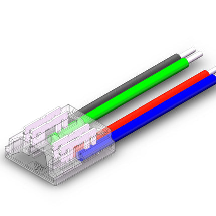 CONECTOR ALIMENTARE PT BANDA LED COB RGB IP20 12V/24V PCB 10MM PIN 7.2mm 16CM