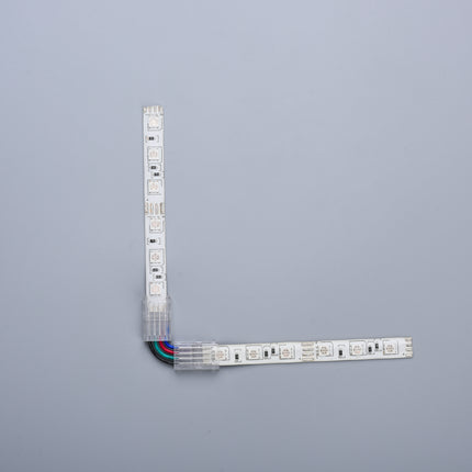 CONECTOR PRELUNGIRE "L" PT BANDA LED SMD RGB IP65 12V/24V PCB 10MM PIN 7.2mm