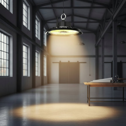Corp Led Industrial UFO 5ani garantie,  Ø326, 200W, 6500K, lumina rece