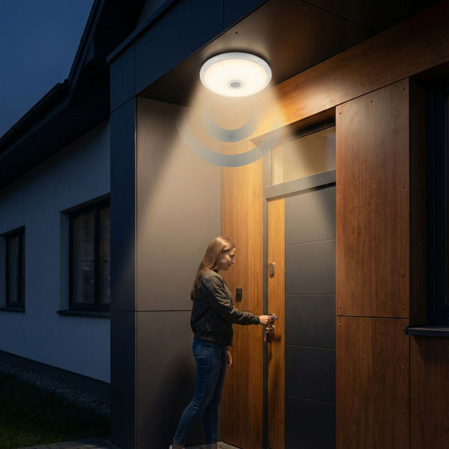 Lampa LED plafoniera rotunda 12W 6400K cu senzor SPN7553C