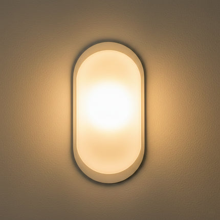 Aplica LED BAT Ovala 18W=162W, 3000K, lumina calda, cu protectie IP65