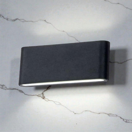 Aplica LED de exterior extra-plata Long, 24W=160W, 3000K, lumina calda, 2160Lm, IP65