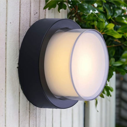 Aplica LED de exterior, Ø160mm, 12W=75W, 3000K, lumina calda, 1080Lm, IP65