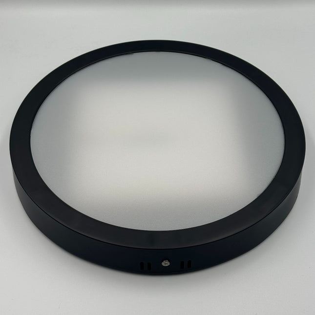 Spot Led Sole cu rama neagra, rotund aplicat  Ø300, 36W, 4100k, lumina neutra