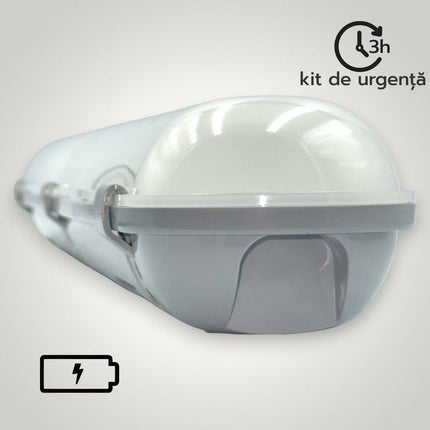 Corp led IP65 lumina rece cu kit de emergenta 3h 40W-220V 1200mm