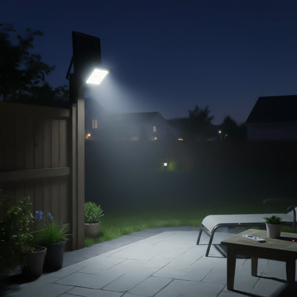 Proiector led SMD cu Panou Solar si telecomanda -  50W/6500k
