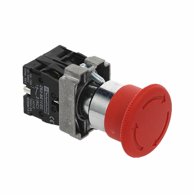 BUTON TIP CIUPERCA ST OPRIRE DE URGENTA 1NC 230V 3A ROSU 40MM