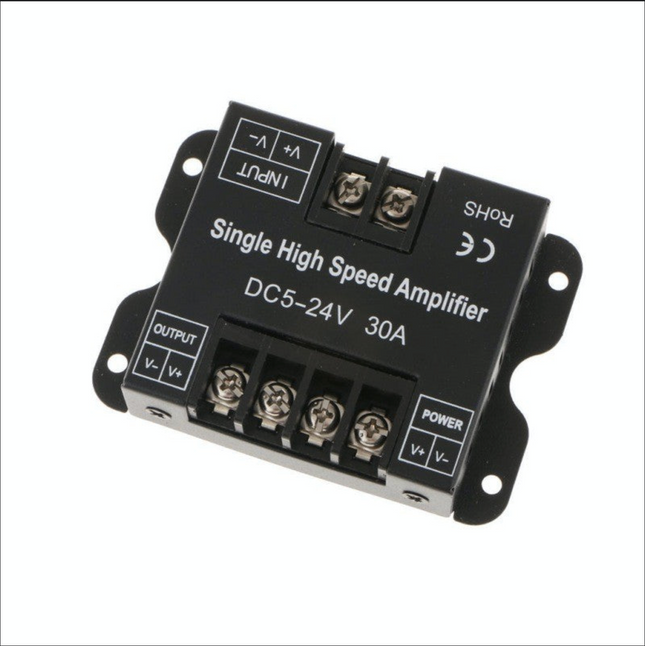 Amplificator Banda Led Monocrom, 5V-24V 30A 5V 24V - Iluminat LED