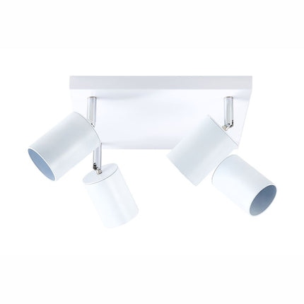 Spot patrat reglabil  alb 4 X GU10 250mm