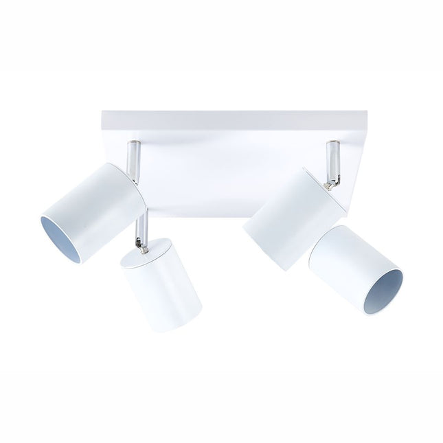 Spot patrat reglabil  alb 4 X GU10 250mm