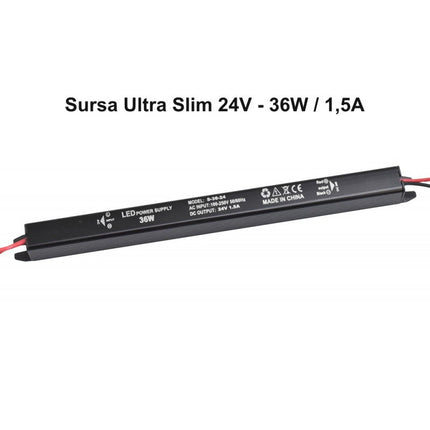 Sursa Alimentare Slim 24V- 36W / 24V 5A