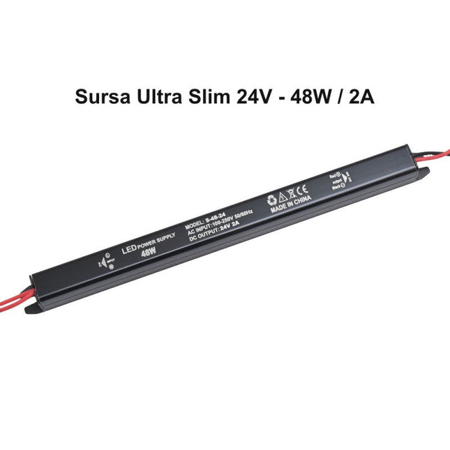 Sursa Alimentare Slim 24V- 48W / 24V 2A