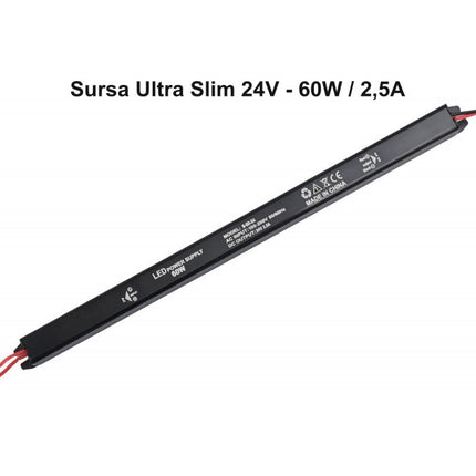 Sursa Alimentare Slim / 2,5A 24V 60W 5A