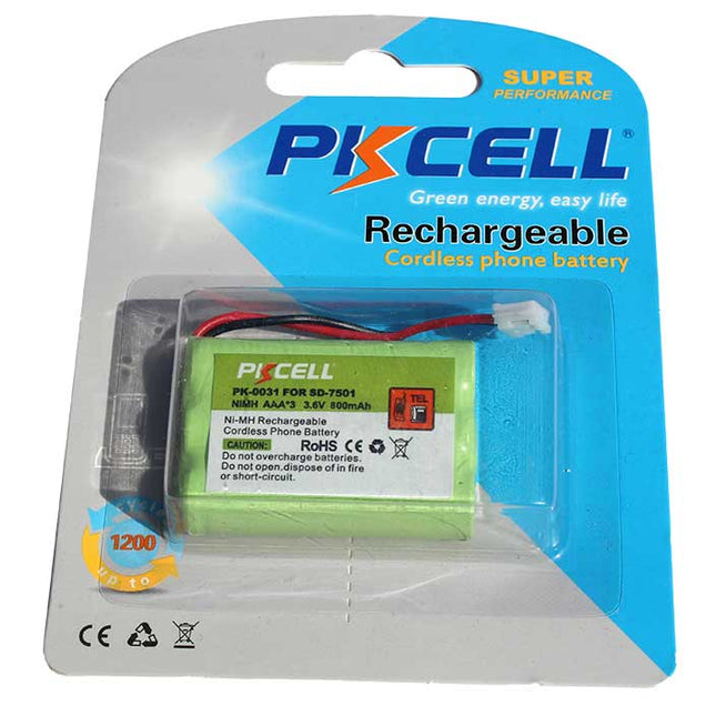 Grup de 3 acu R3 3,6V 800ma PKCELL