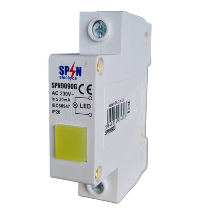 LAMPA DE SEMNALIZARE PE SINA DIN GALBEN 20mA 230V FI22