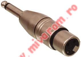 Adaptor XLR mama - jack6,3 tata mono