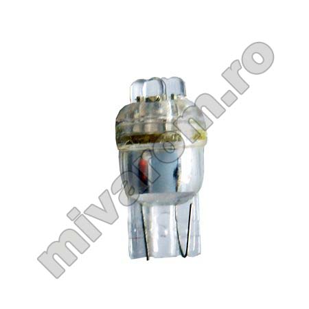 Bec auto 12V T10 4led alb