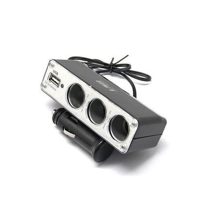 Adaptor bricheta auto x3 cu usb