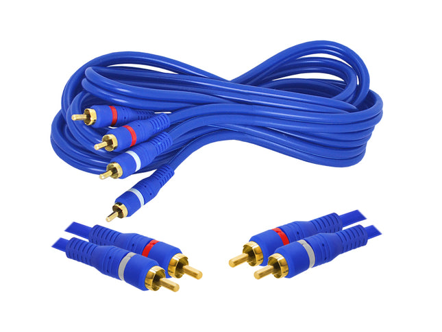 Cablu 2RCA-2RCA 3m OFC ecranat - Amplificatoare Auto