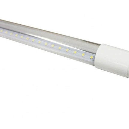 Tub LED Transparent, model T8, 18W=36W, 6400K, lumina rece, 1800lm, 1198 mm