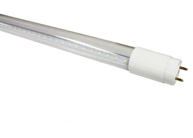 Tub LED Transparent, model T8, 18W=36W, 6400K, lumina rece, 1800lm, 1198 mm