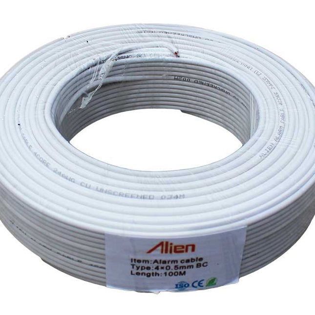 Cablu alarma 4x0,5mm Cu 100m