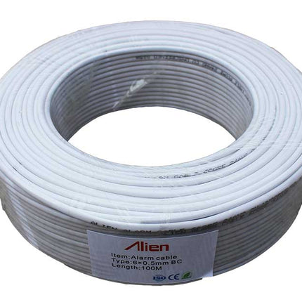 Cablu alarma 6x0,5mm Cu 100m