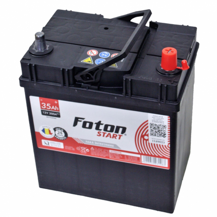 Baterie Auto 12V 35Ah, Pornire 300A, Dimensiuni 187 x 127 x 227 mm Borna+ Dreapta Foton Start