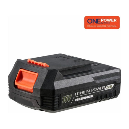 Acumulator Heinner One Power HR-LAC001, 18 V, 2.0 Ah, Li-Ion, cu indicator LED